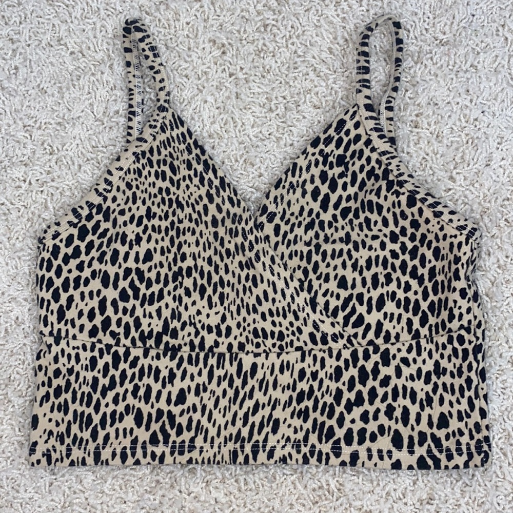 Brandy Melville Cheetah Crop Tank